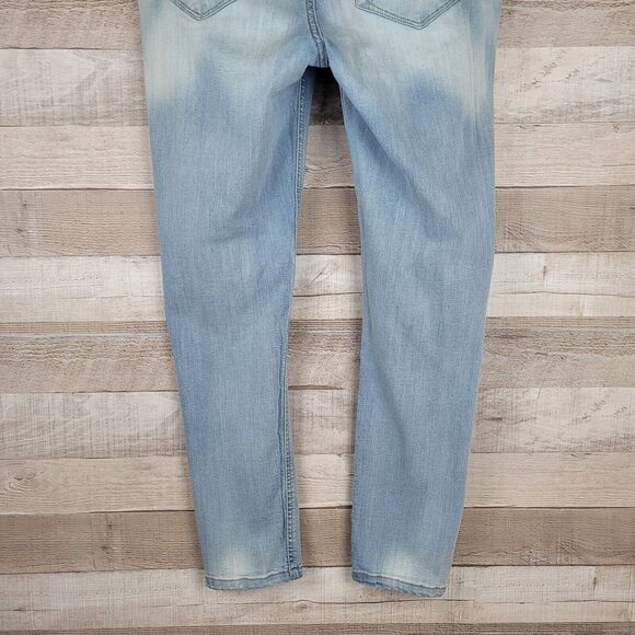 Kensie Jeans Size 14 Effortless Ankle Biter High Rise Distressed Faded Lived In - Picture 7 of 14